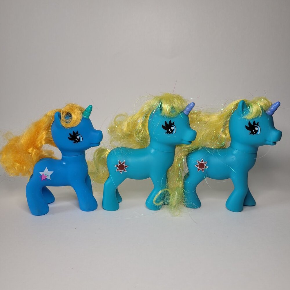 Gi-Go Wonder Pony Land Lot Unicorn & Pony Figure Set of 7 Retro - Picture 2 of 16